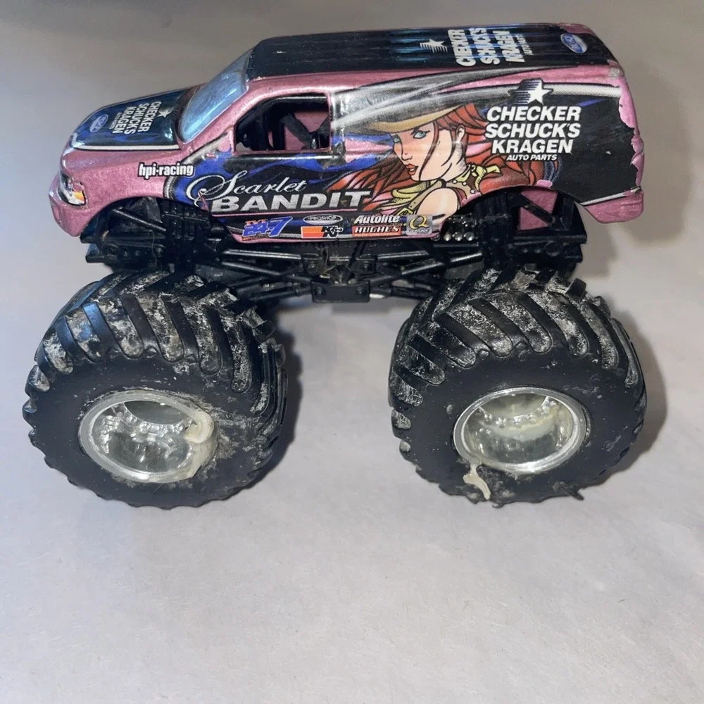 Four Monster Truck Metal Body Diecast 1:64